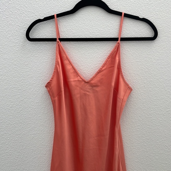 Express silk orange slip dress - Picture 5 of 6
